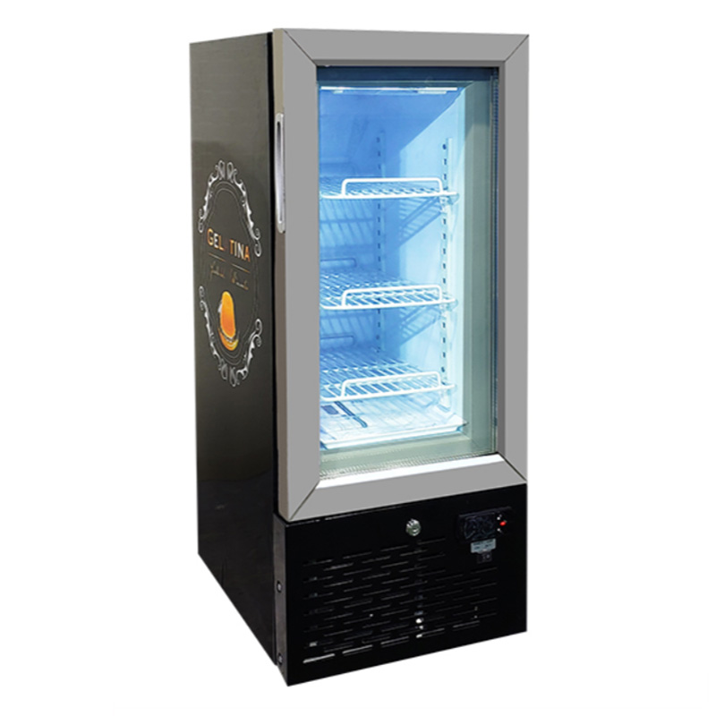 glass front display freezer